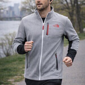 The North Face Grey Full Zip Softshell Jacket Mens S